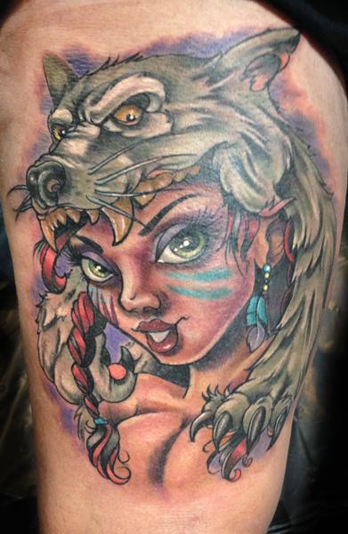 Tattoos - Wolf Headdress  - 87595